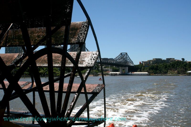 Paddle Steamer - a less energetic, yet peaceful way to cruise the Brisbane River